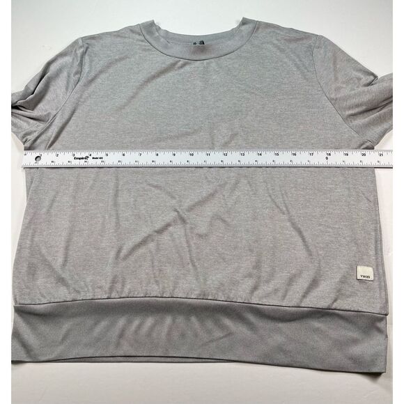 Vuori Long Sleeve Halo Crew Dream Knit Pale Grey Heather Size Large Long Sleeve - Picture 8 of 10